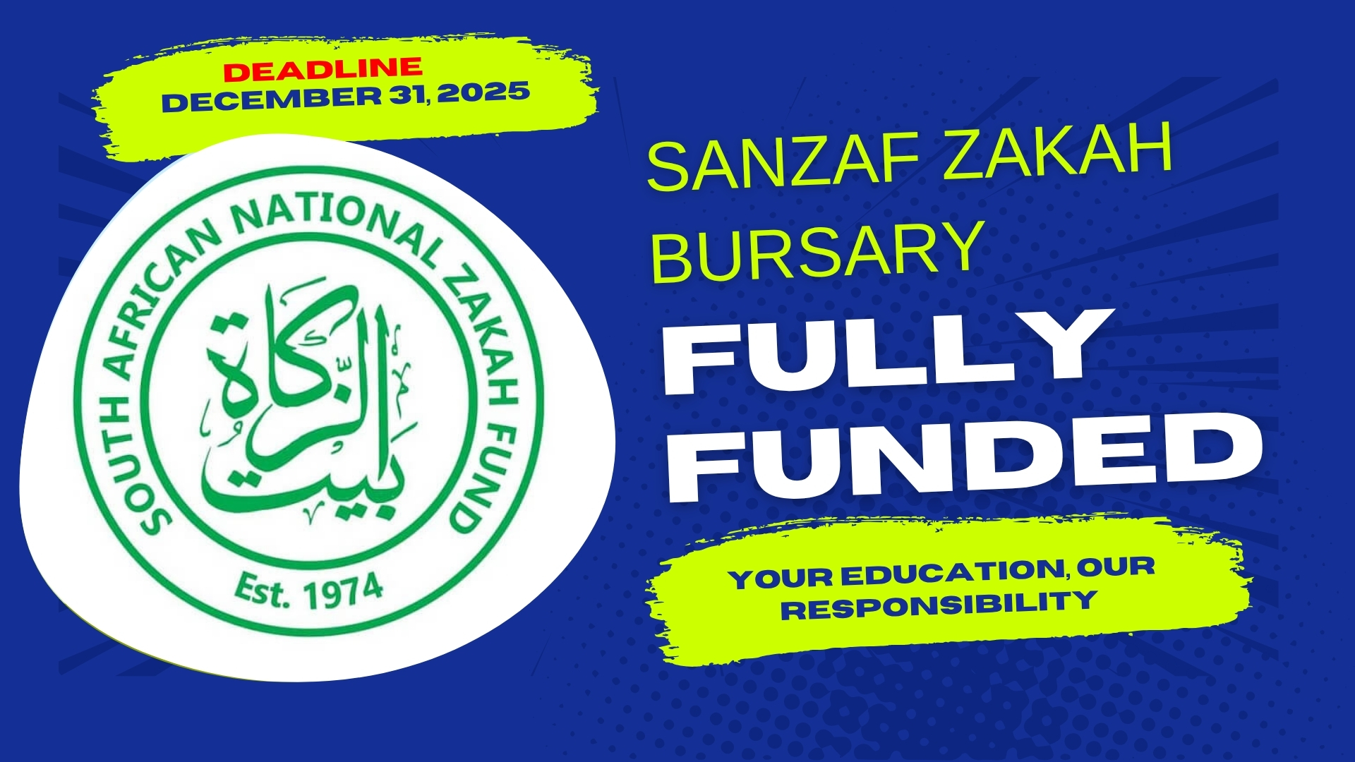 SANZAF ZAKAH BURSARY