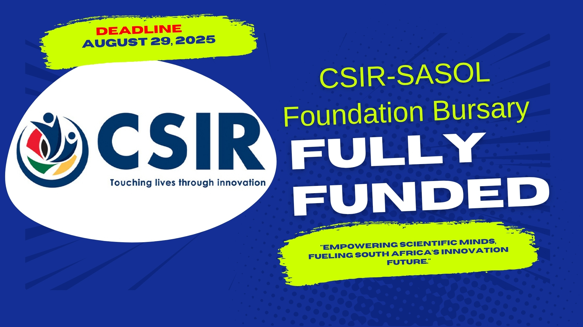 CSIR SASOL Foundation Bursary