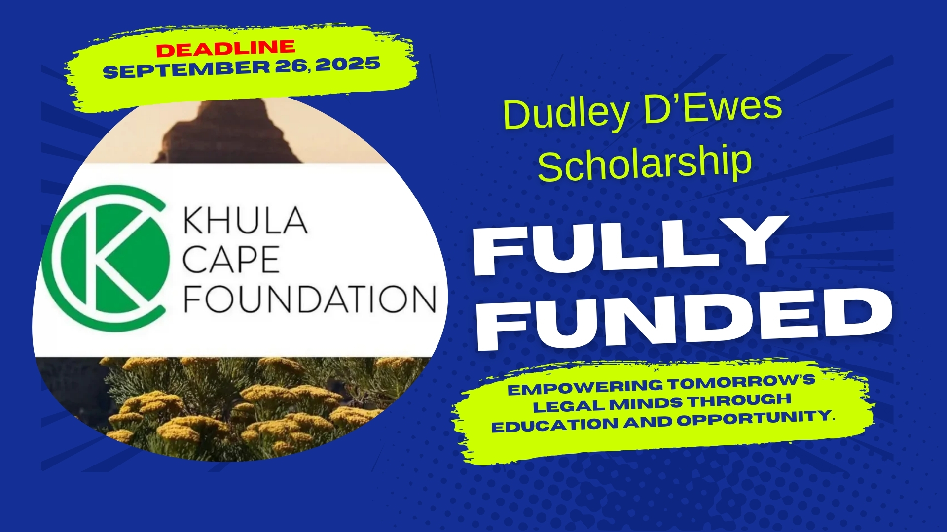 Dudley DEwes Scholarship