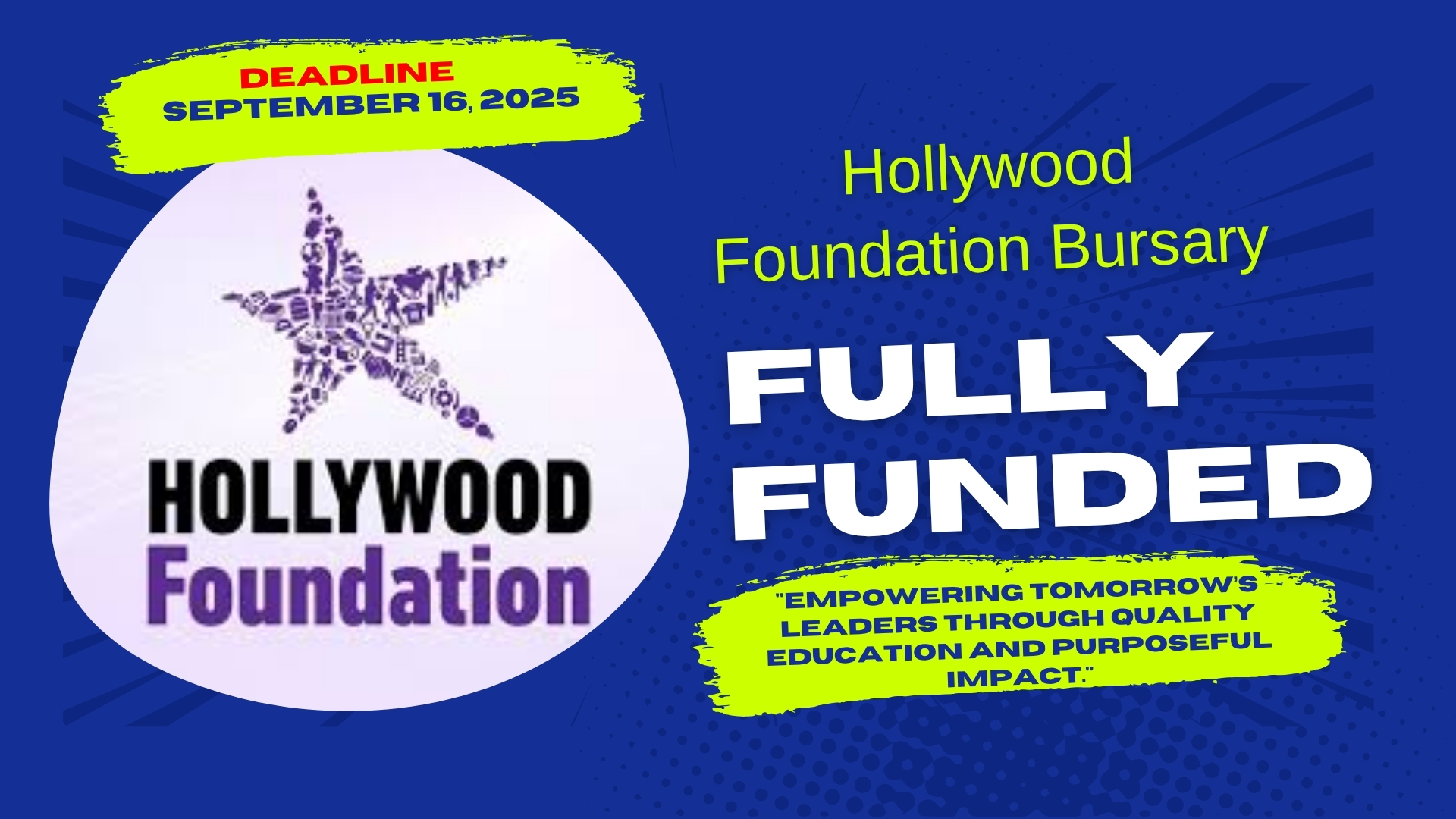 Hollywood Foundation Bursary