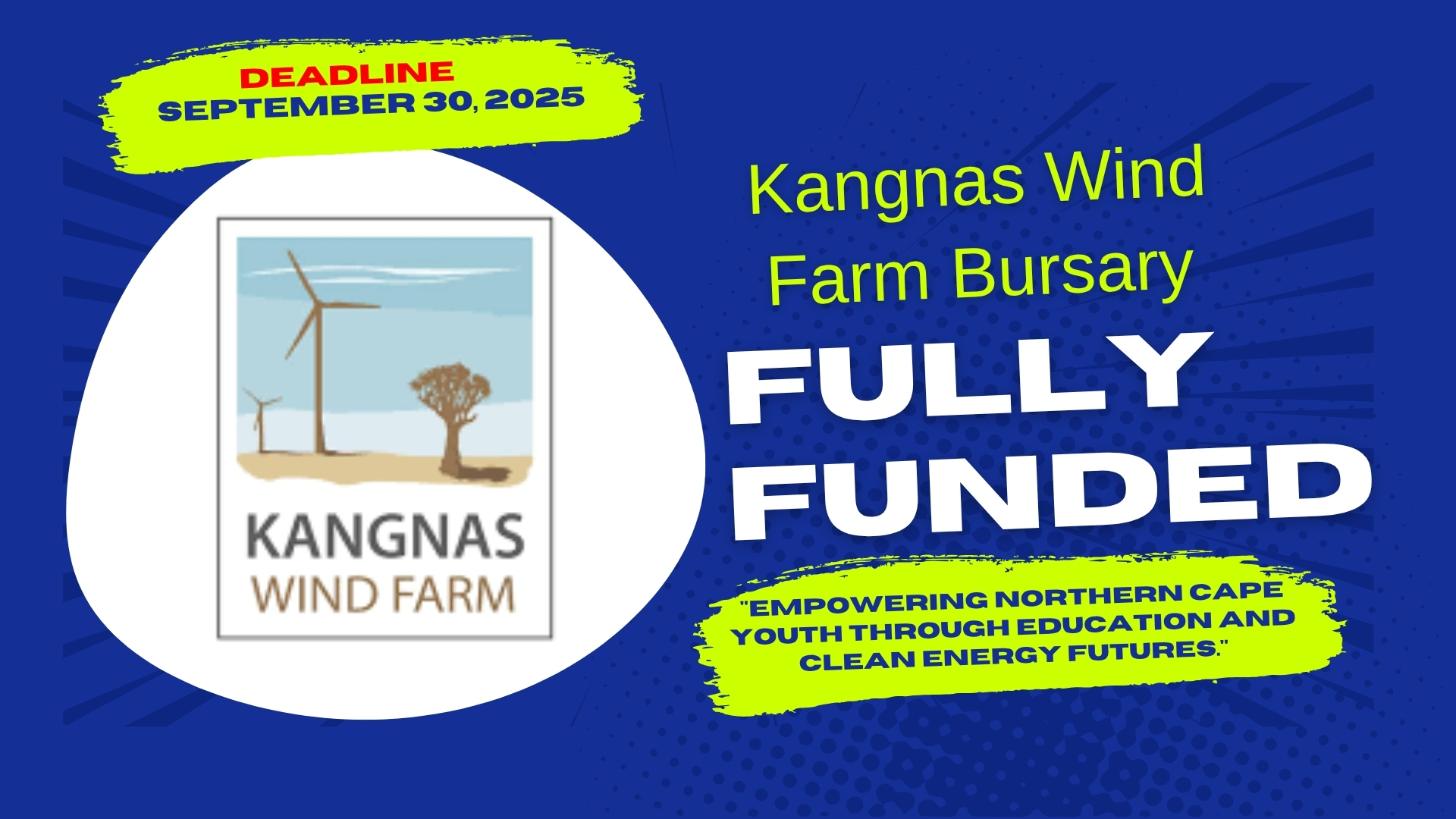 Kangnas Wind Farm Bursary