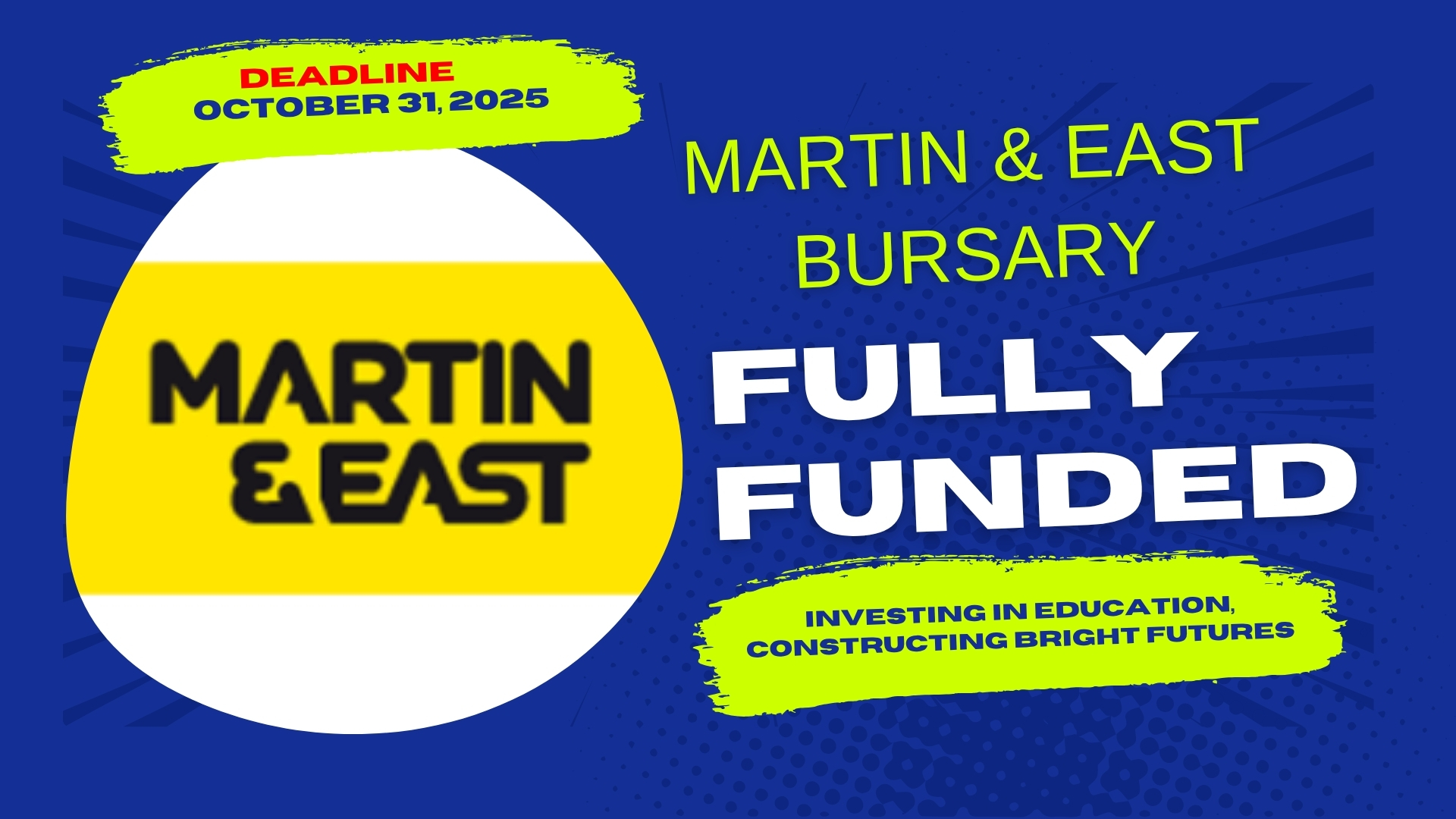 MARTIN EAST BURSARY 1