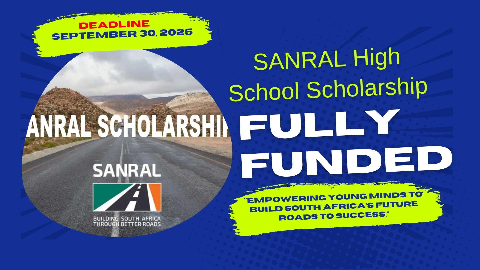 SANRAL High School Scholarship