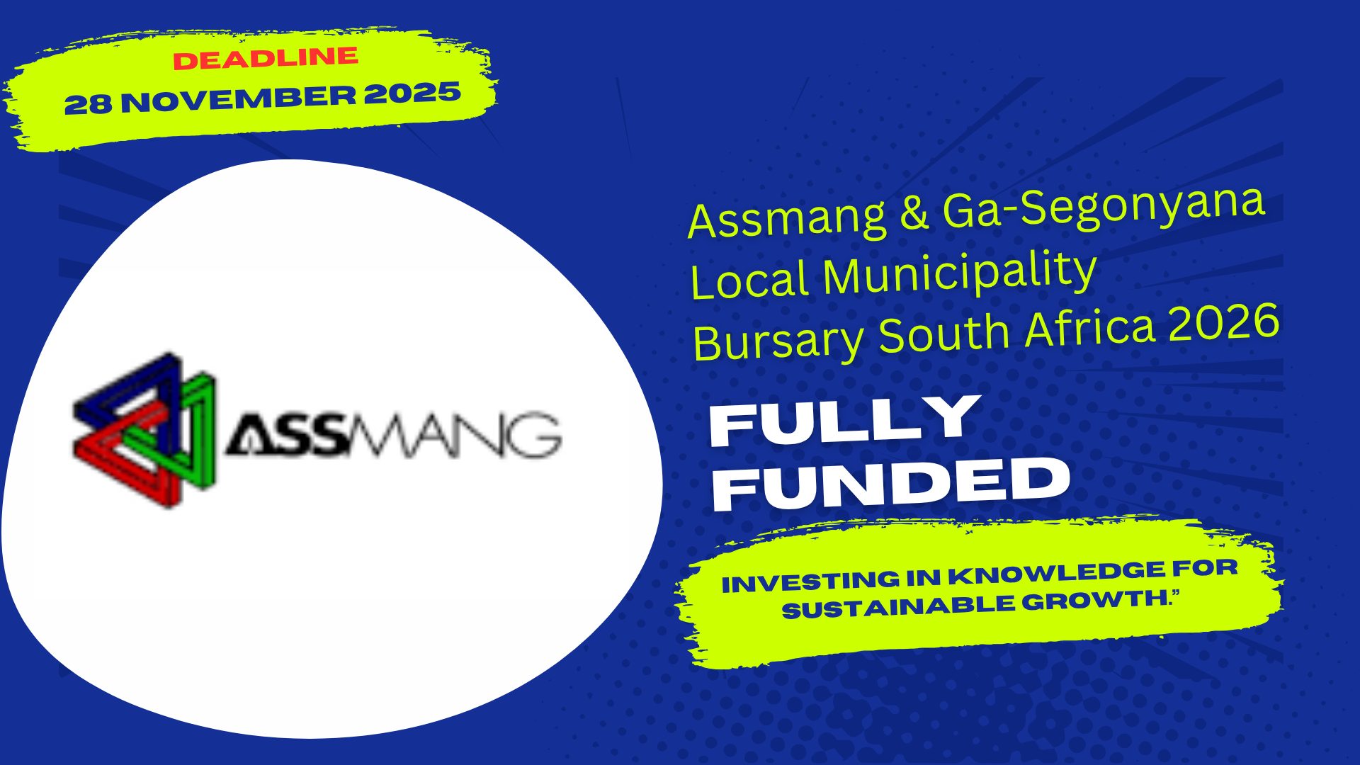 Assmang Ga Segonyana Local Municipality Bursary South Africa 2026