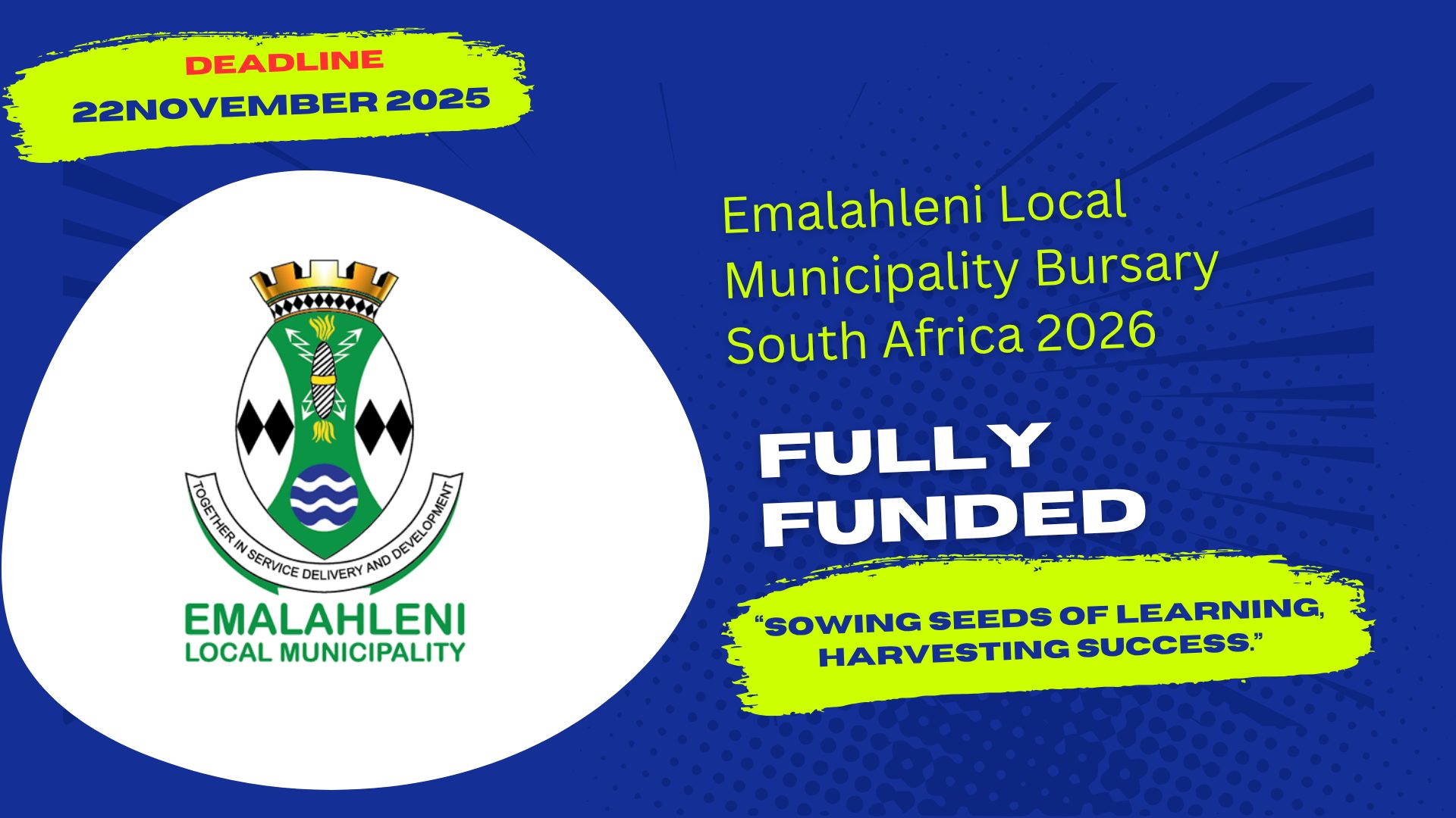 Emalahleni Local Municipality Bursary South Africa 2026