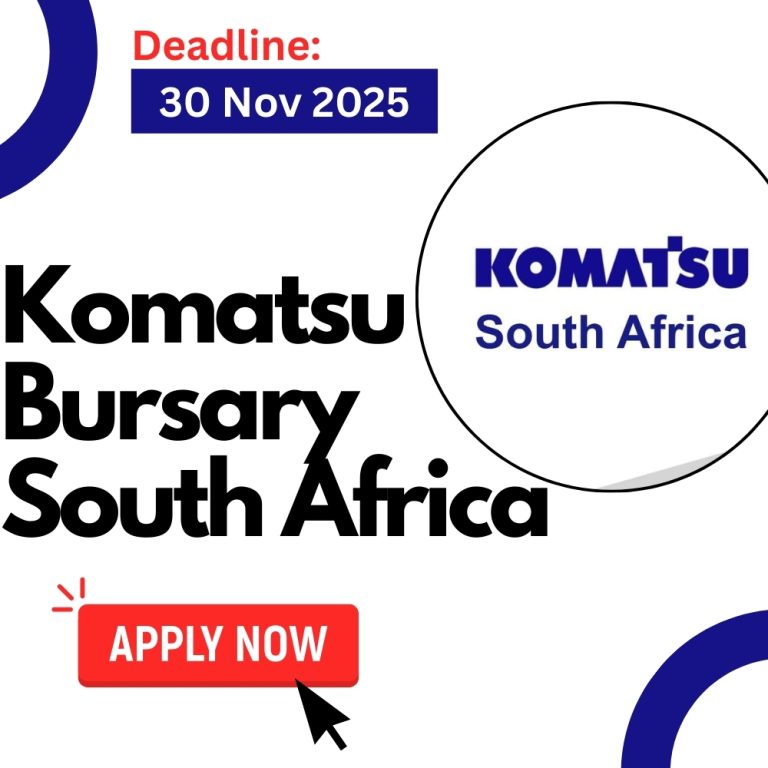 Komatsu Bursary South Africa 2026 Apply Online Komatsu Bursary 768x768 