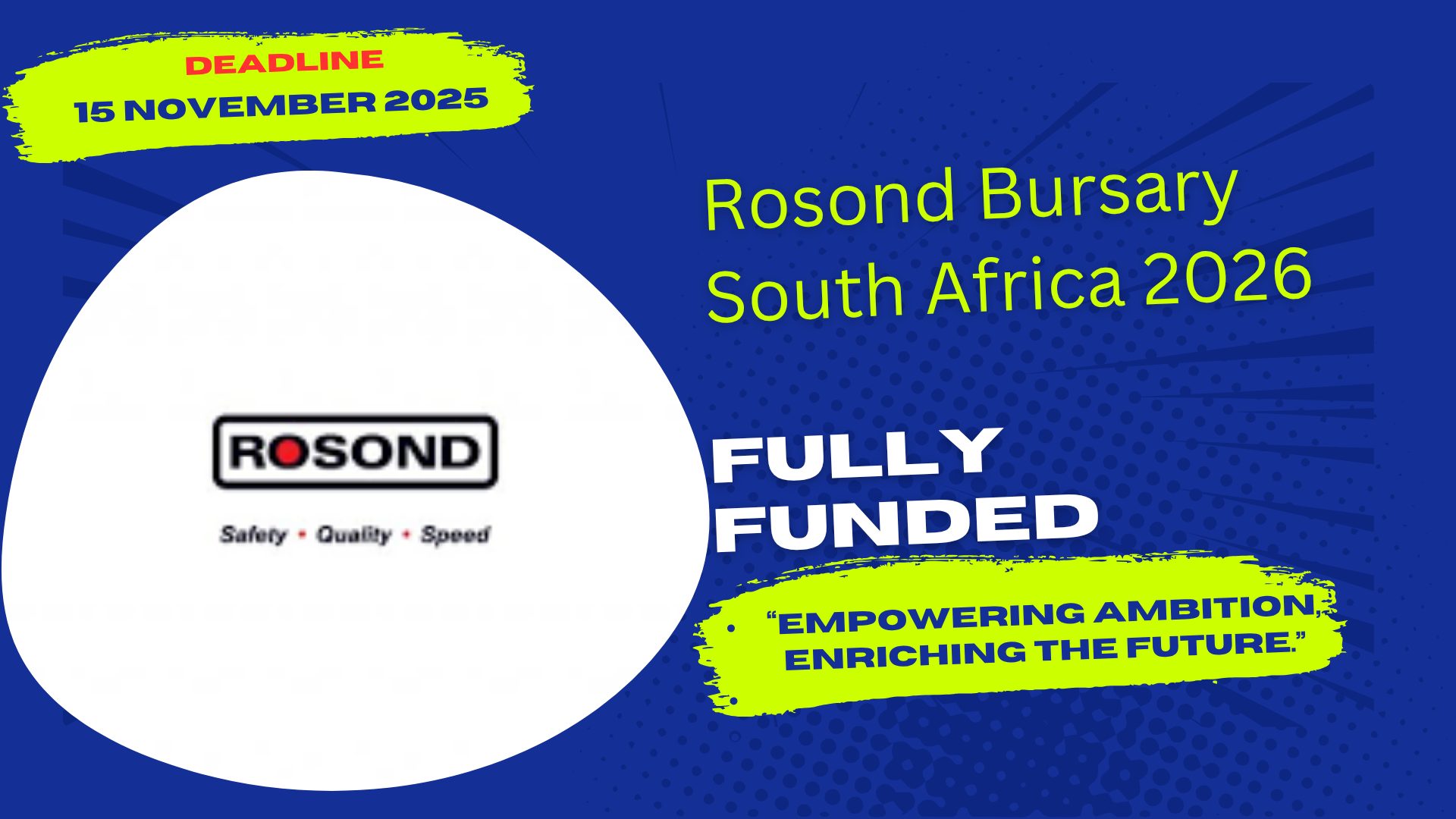 Rosond Bursary South Africa 2026