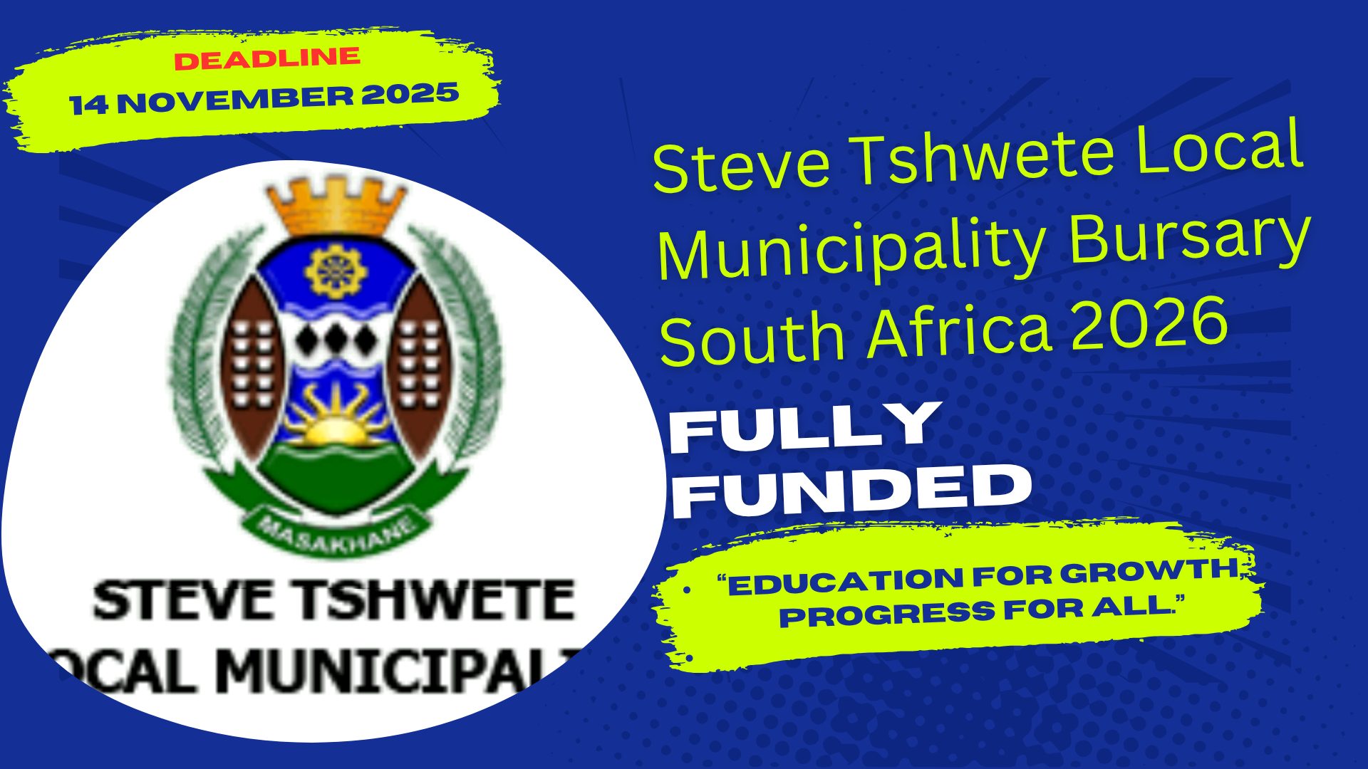 Steve Tshwete Local Municipality Bursary South Africa 2026